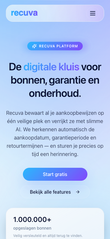 Recuva - Mobiele Website